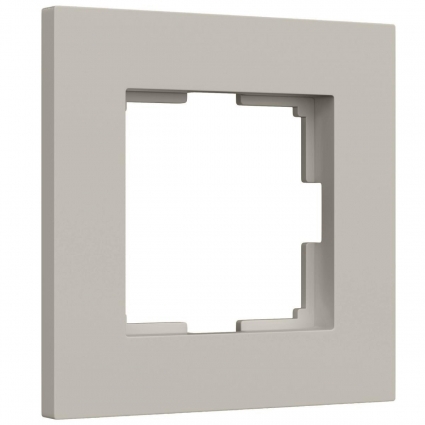 Рамка на 1 пост Werkel Slab дымчатый софт W0012917 a071622 цвет серый