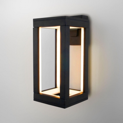 Уличный настенный светодиодный светильник Elektrostandard Frame 1527 TECHNO LED a072090 в стиле Хай-тек, цвет черный