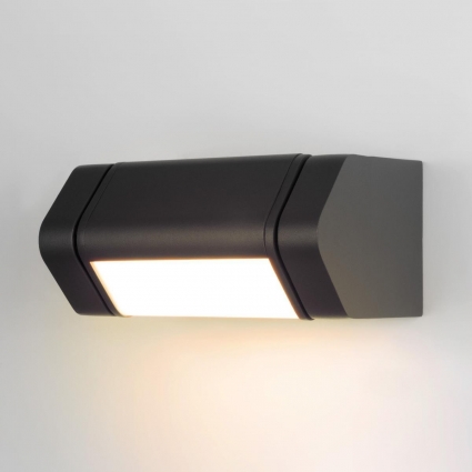 Уличный настенный светодиодный светильник Elektrostandard Dors D LED (35163/D) 3000K черный a072077 в стиле Хай-тек, цвет черный