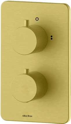 Allen Brau 5.3U123-GB 4.0 Термостат, унив.1-3хода,без д.об.(Накл.2 хода),браш.золото (345432)