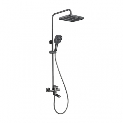 Душевая стойка ProHanss P60 P60.24.09 графит штанга 150 см, шланг пластиковый 150 см