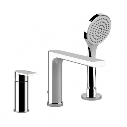 Смеситель на борт ванны Gessi 38634 хром однорычажный, длина излива 19 см