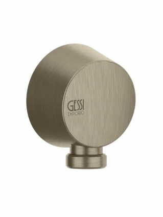 Шланговое подключение Gessi 47269 брашированный никель (finox brushed nickel) штанга 6.3 см,  в современном стиле