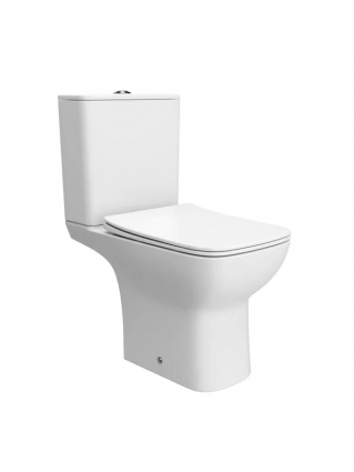 BelBagno Унитаз-компакт со смывом "Торнадо", с сиденьем дюропласт soft close, BB2803CP/T-TOR/SC, белый, 37.5x63.5 см