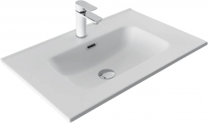 Раковина-столешница Aquanet 70 белый мат. (330430)