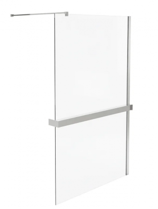 Душевая перегородка Vincea Walk-in HR VSW-1HR100CL 100 см, профиль глянцевый хром, стекло прозрачное в современном стиле