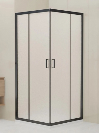 Душевой уголок RGW CL-36B 900x900 двери раздвижные, профиль черный