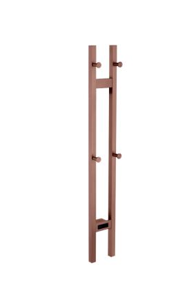 Полотенцесушитель электрический Boheme 728-CB 120x15 см, скрытое подключение, брашированная медь, I-образный в современном стиле