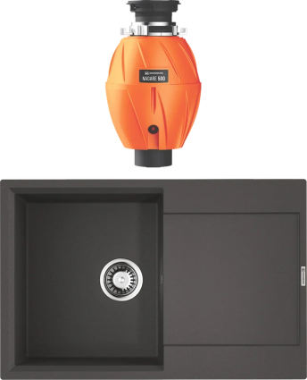 Комплект Мойка Omoikiri Daisen 4993525 + Измельчитель Nagare 4995060 матовая, прямоугольная