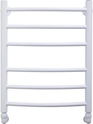 Полотенцесушитель водяной Comfysan Noumi W-6 60х40 60x45 см, матовый белый, лесенка