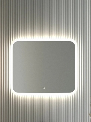 Зеркало Defesto DF 3803SH 60x50 с матированием и LED-подсветкой, 19W, сенсорный выключатель, нейтральный белый свет