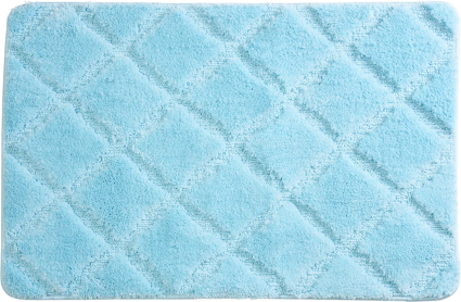 Коврик Wasserkraft Lippe BM-6517 90x60 см, для ванной, голубой, рисунок в современном стиле