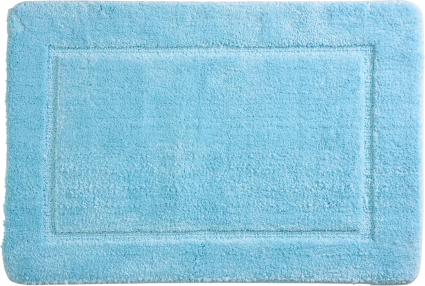 Коврик Wasserkraft Lopau BM-6017 90x60 см, для ванной, голубой в современном стиле