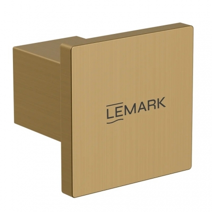 Крючок для полотенец Lemark Валдай, сталь, брашированное золото