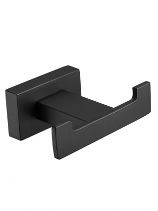 Крючок для ванной комнаты двойной Maretti Torino Black TRB53297, черный