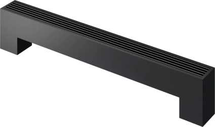 Конвектор водяной Royal Thermo Step 2 N LG 1400x130x230 мм, напольный, корпус черный песок, решетка алюминий, анодированный черный, на площадь 14.92 кв.м.