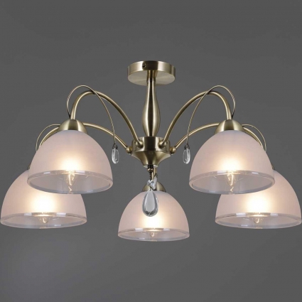 Люстра Illumico IL0506-5CSQ-25AB ELITE цвет белый, мощность 200 Вт
