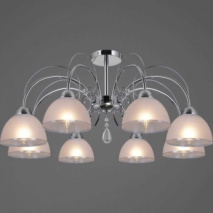 Люстра Illumico IL0495-8CSQ-25CH ELITE цвет белый, мощность 320 Вт
