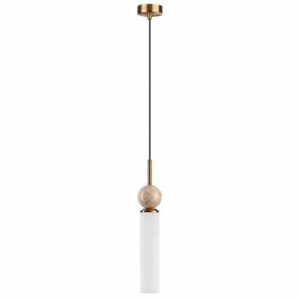 Подвесной светильник Odeon Light Lolla Midcent 6625/1 цвет белый, мощность 40 Вт