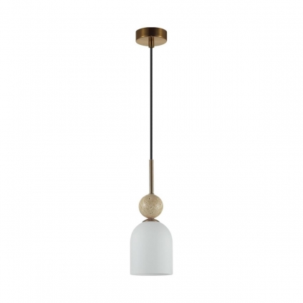 Подвесной светильник Odeon Light Lolla Midcent 6625/1B цвет белый, мощность 40 Вт
