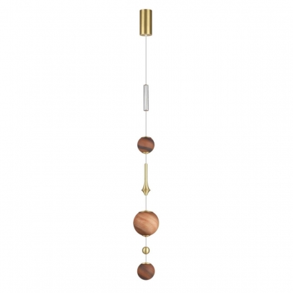 Подвесной светильник Odeon Light Callisto Modern 5457/5L в стиле модерн, цвет коричневый