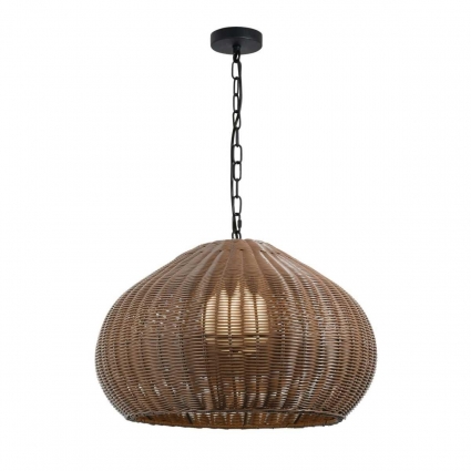 Подвесной светильник Favourite Wicker 4884-1P цвет коричневый, мощность 40 Вт