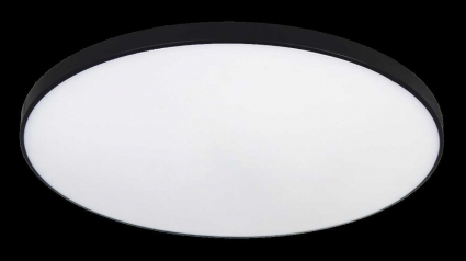 Светильник потолочный светодиодный ЭРА Классик с ДУ SPB-6 BK 80W-3K-6,5K-R Slim Base Б0069765, цвет белый