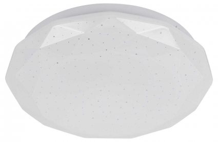 Светильник потолочный светодиодный ЭРА Классик без ДУ SPB-6 Slim Sparkle 18W-4K 4000К Б0069785 цвет белый