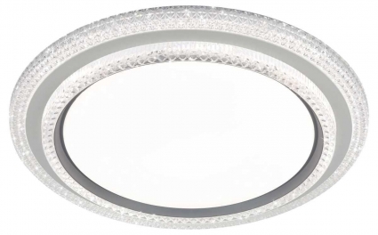 Светильник потолочный светодиодный ЭРА SPB-6 Sunny 86W-3K-6,5K-RC WH+GR с ДУ Б0070185, цвет белый