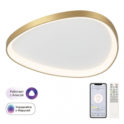 Потолочный светодиодный светильник Citilux Genka Smart CL756A162 в современном стиле, мощность 80 Вт