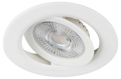 Светильник светодиодный встраиваемый ЭРА KL LED 25A-5 3K WH 5Вт 3000К круглый поворотный белый Б0068128 цвет белый