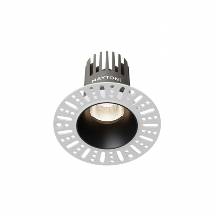 Встраиваемый светильник Maytoni Technical Downlight Dip DL124-10W-4K-TRS-B цвет черный, мощность 9 Вт
