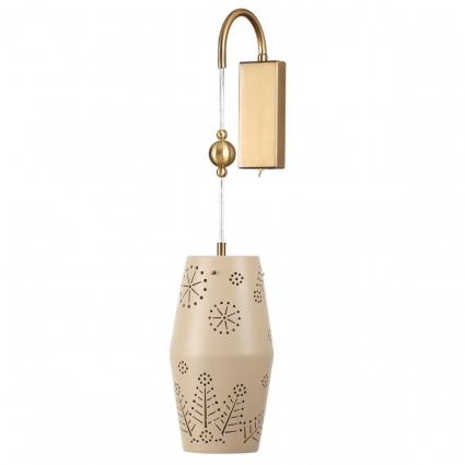 Бра Odeon Light Karelia Pendant 5444/1W цвет бежевый, мощность 40 Вт