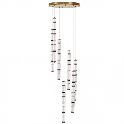 Каскадная люстра Odeon Light Collier L-Vision 5455/210L цвет бронза