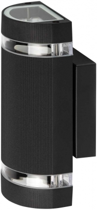 Светильник уличный настенный ЭРА «Адрия» GBW-102-BL-0230 230В 2хGU10 IP54 вверх/вниз черный Б0069595 цвет черный