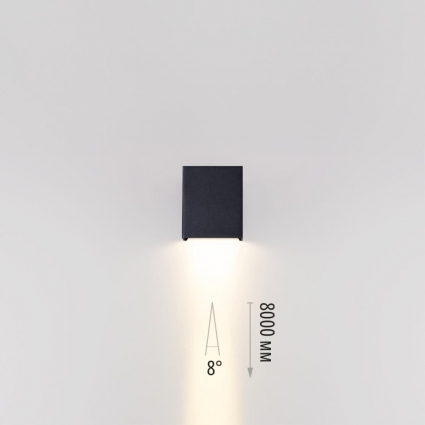 Уличный настенный светильник Odeon Light Arrow Nature 7188/5WL в стиле Хай-тек, цвет черный