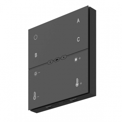 Беспроводная панель управления Maytoni Lighting control Zigbee DRC035-Z-8-B цвет черный, мощность 1 Вт