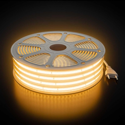 Комплект светодиодной влагозащищенной ленты Apeyron 10W/m 120LED/m 2835SMD теплый белый 15M 10-143 цвет белый, мощность 150 Вт