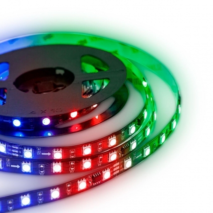 Комплект адресной светодиодной ленты Apeyron 14,4W/m 60LED/m 5050SMD RGB 2M 10-92, цвет черный, мощность 28.8 Вт