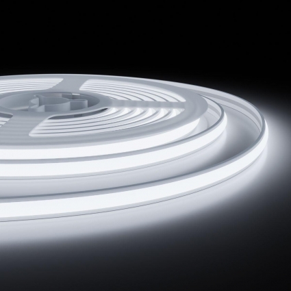 Светодиодная лента Apeyron 10W/m 528LED/m COB холодный белый 5М 00-409 цвет белый, мощность 50 Вт
