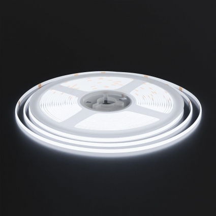 Светодиодная лента Apeyron 7W/m 384LED/m COB холодный белый 5М 00-380 цвет белый, мощность 35 Вт