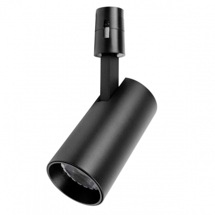 Трековый светильник Lightstar Due Hermes 210247 в стиле лофт, цвет черный