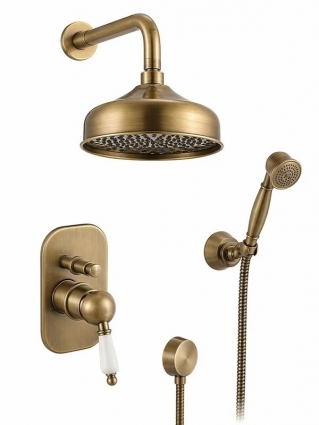 Душевая система встраиваемая Fiore IMPERIAL 83ZZ5138, бронза, шланг 150 см