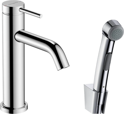 Комплект для раковины Hansgrohe Tecturis S 110 73211000 с гигиеническим душем, однорычажный, хром