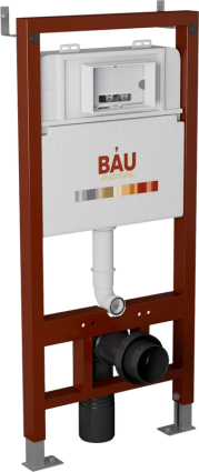 Инсталляция для унитаза Bauedge Pro Q111300 крепление к полу и стене, бесшумная