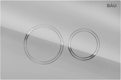 Кнопка смыва для унитаза Bauedge Dream Q00004 пластик, цвет хром, механическая