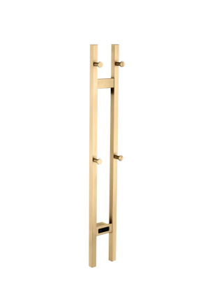 Полотенцесушитель электрический Boheme 728-MG 120x15 см, скрытое подключение, матовое золото, I-образный в современном стиле