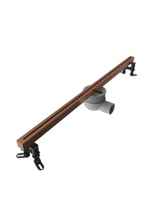 Душевой трап линейный (щелевой) Knotlor SDRS0800RB, бронза