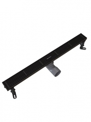 Душевой трап линейный Knotlor SDRW0600LBL, матовый черный