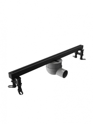 Душевой трап линейный (щелевой) Knotlor SDRS0600BL, матовый черный